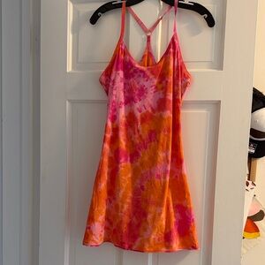 Rare Outdoor Voices Pink and Orange Tie-Dye Dress